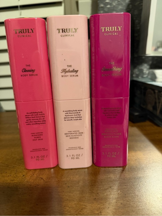 TRULY Other - TRULY Clinical Trio Body Serums - Cleansing, Hydrating, and smoothing serums